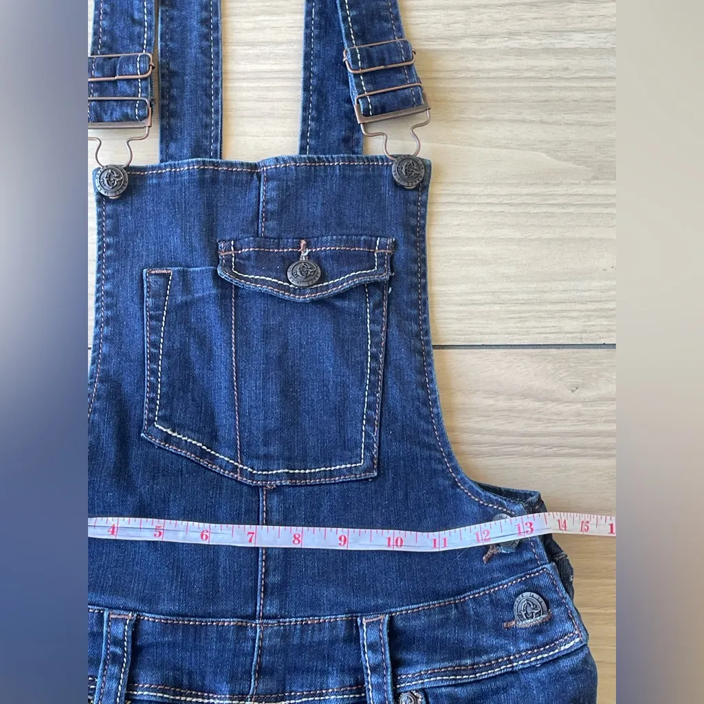 Grace Denim Blue Women's Overalls Size M - Image 3
