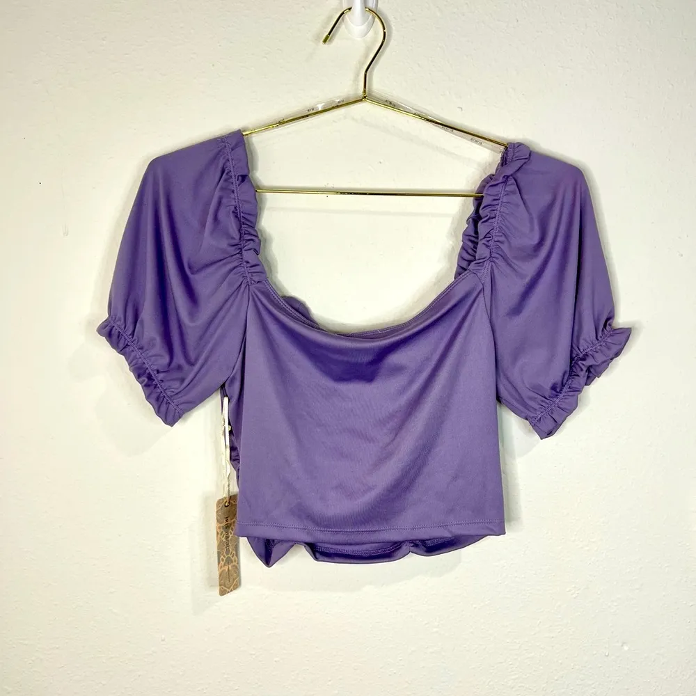 🆕 Iris Lavender Crop Top - Image 5