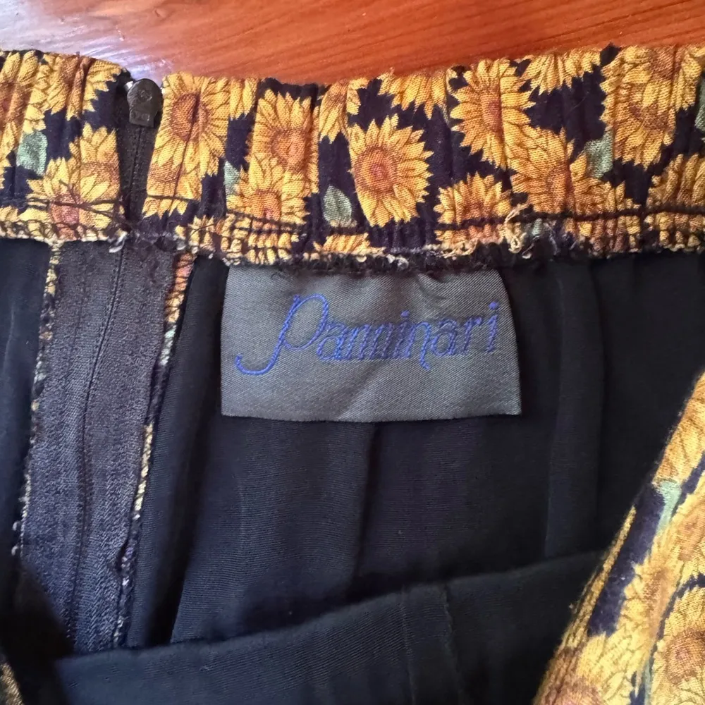 Vintage 1990s Sunflower Print Skort Yellow - Image 3