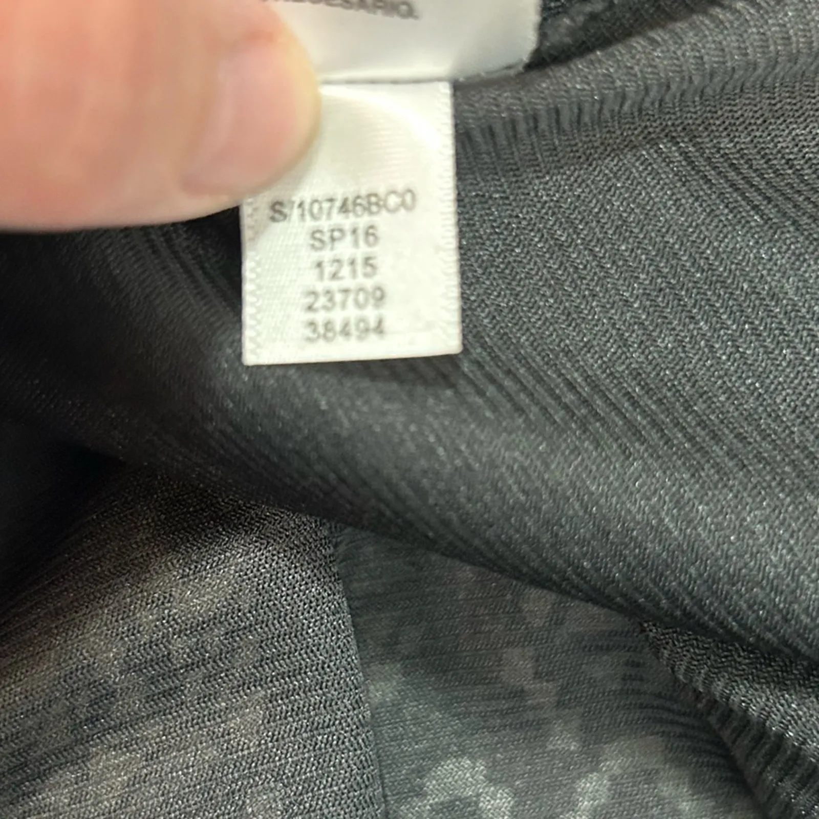 BAR III Black White Geometric Wrap Dress Size Large 3/4 Sleeve V-Neck - Image 12