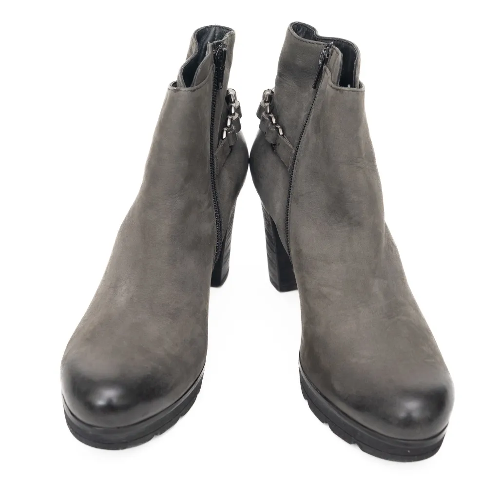 Paul Green - New! Darcy Chain Round Toe Leather Bootie - Image 2