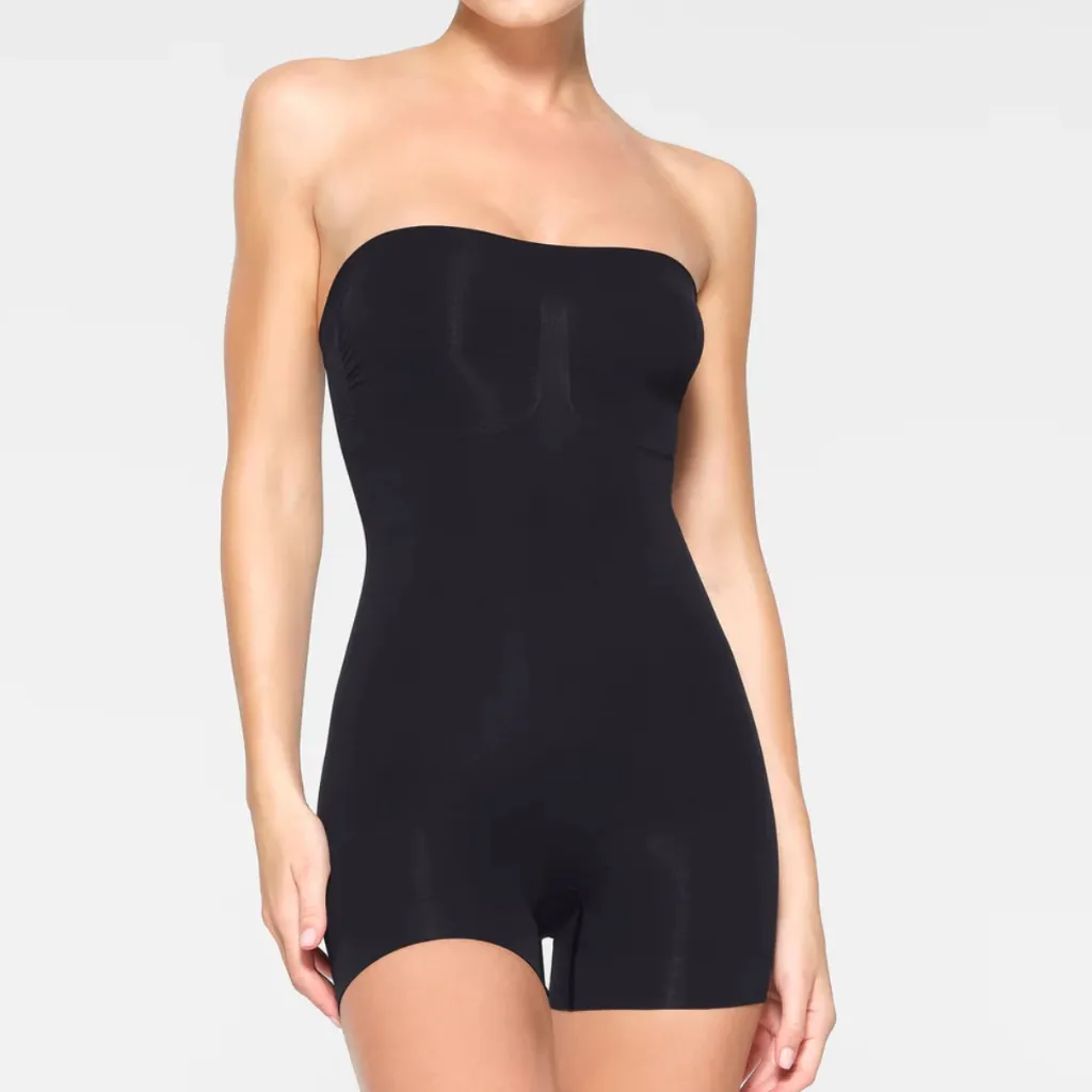 Skims Seamless Sculpt Strapless Shortie Bodysuit Onyx Size L NWOB - Image 5