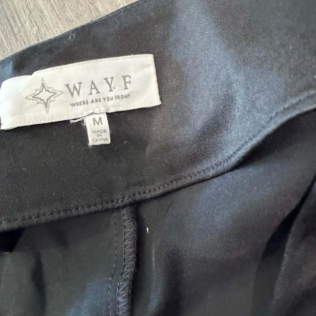 Wayf Black Satin Wrap dress - Image 10