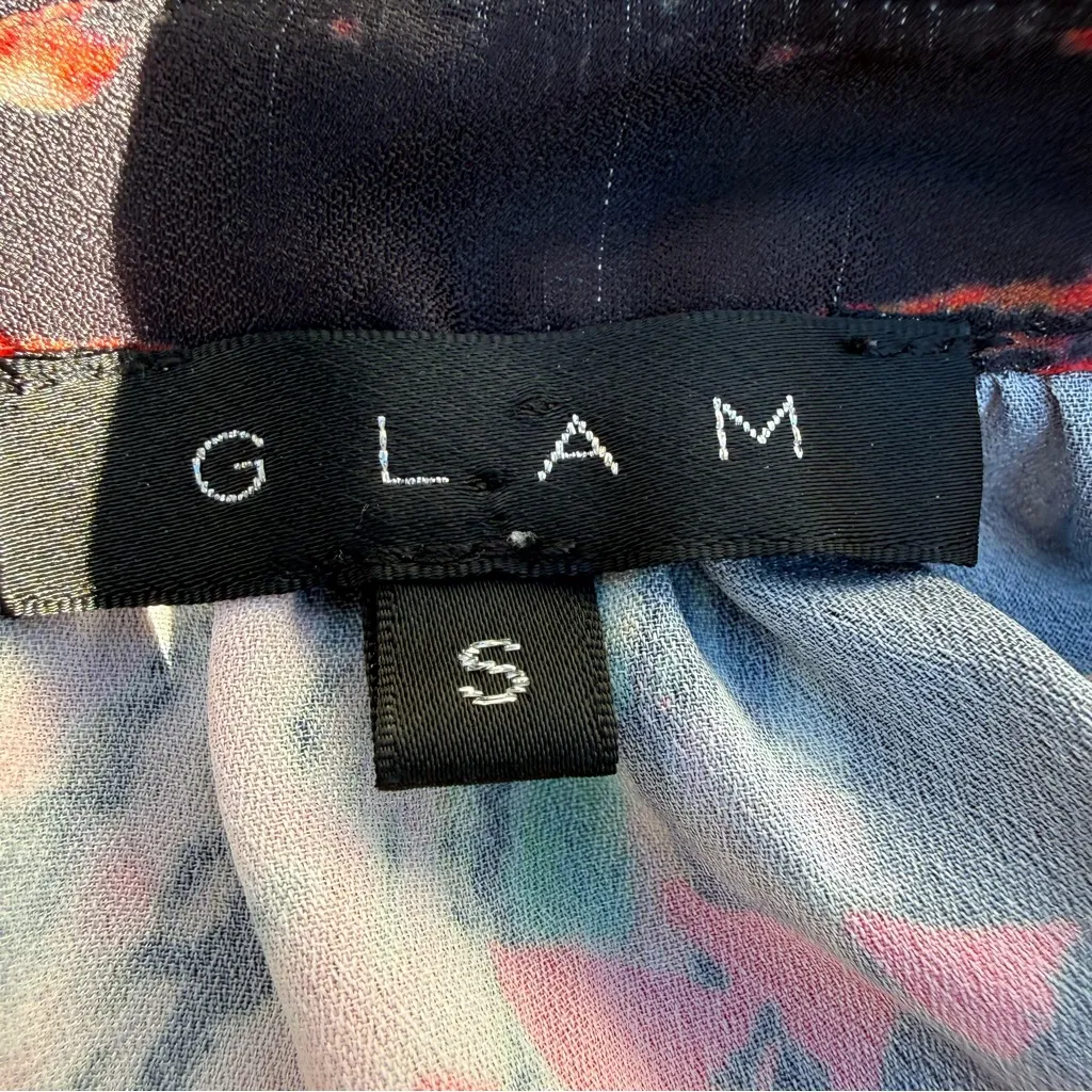 Glam Y2K Multicolor Abstract Blouse - Image 5