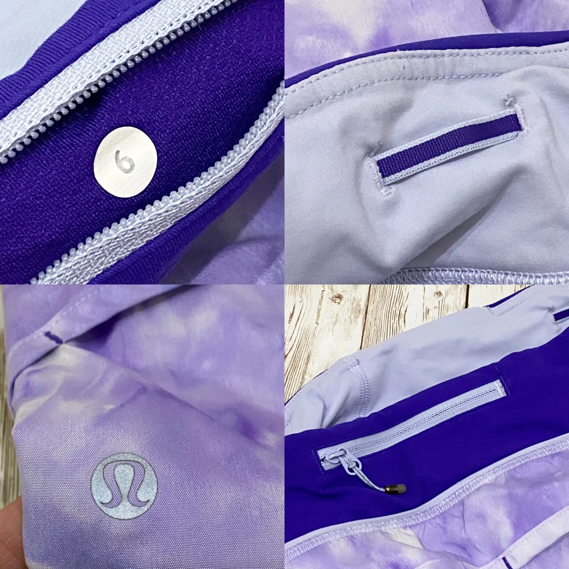 Run Speed Short Spray Dye Cool Breeze Bruised Berry Shorts Size 6 - Image 9