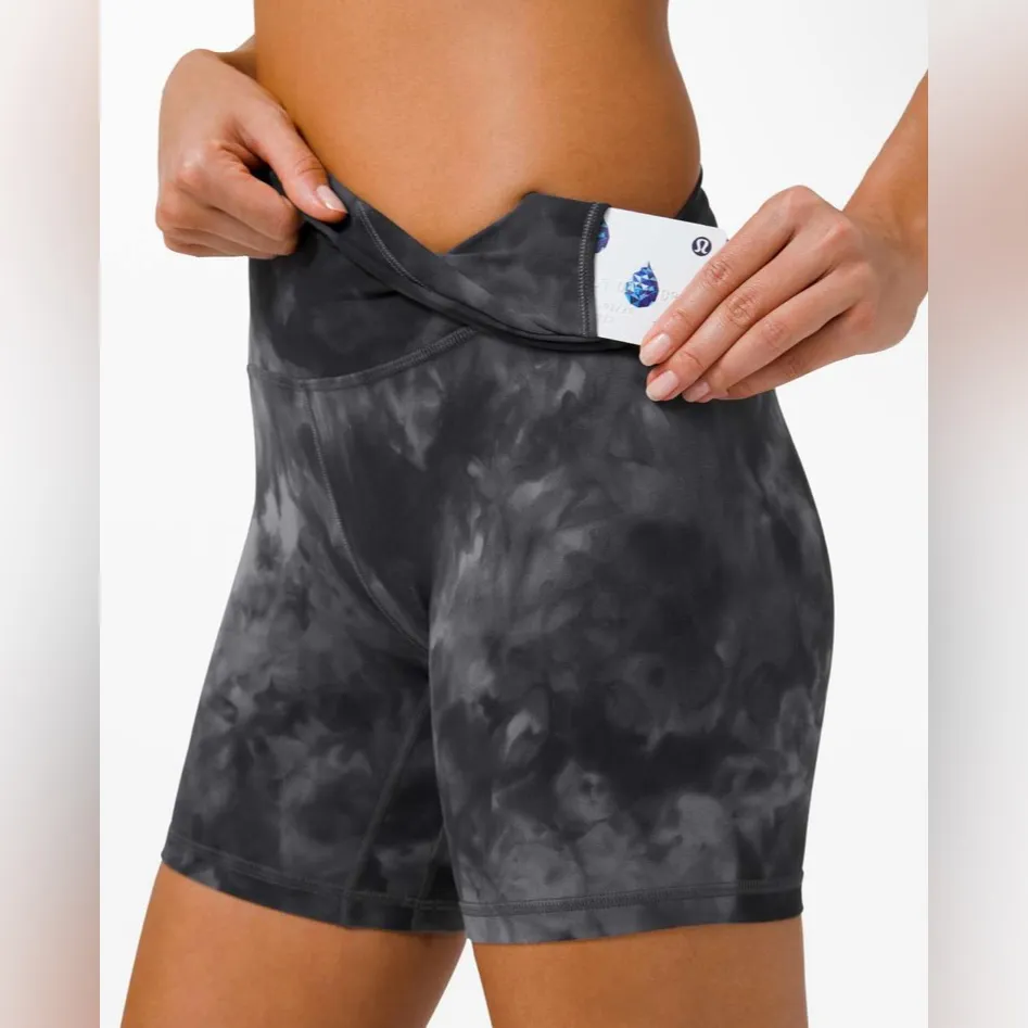 Lululemon Align High-Rise Short 6" - Diamond Dye Pitch Grey Graphite - Size 0 - Image 4