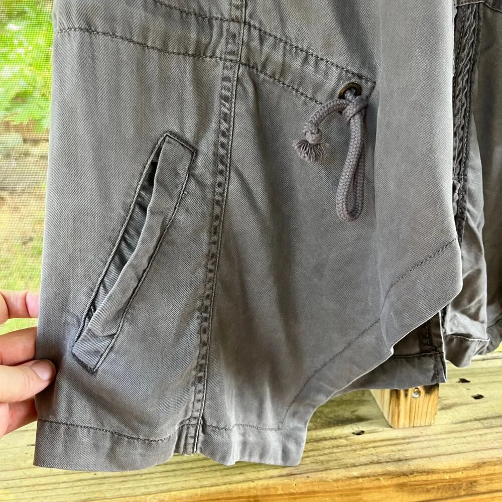 Max Jeans Women's 100% Tencel Open Sleeveless Jacket Taupe Size L. NEW - Image 4