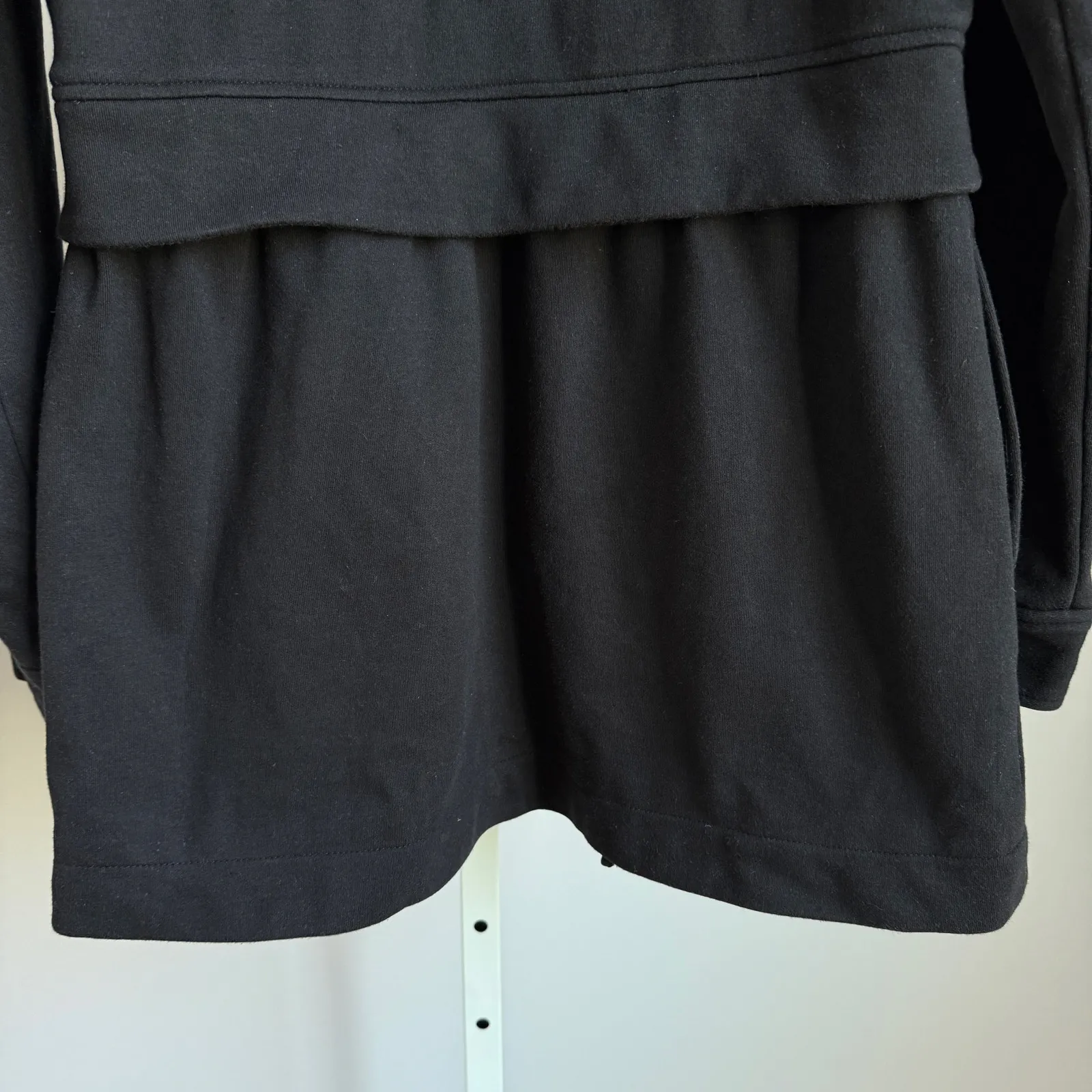 Gap sz M black 100% cotton hooded‎ jacket - Image 2