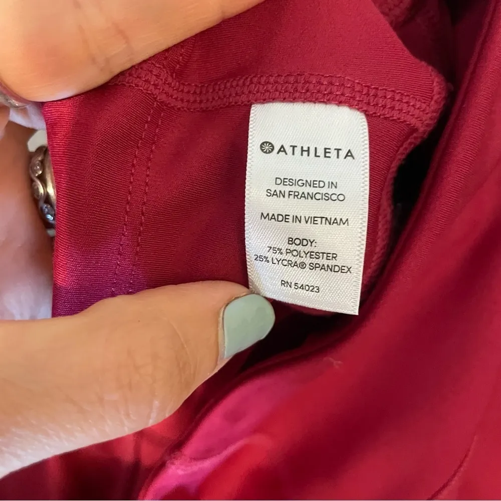 Athleta Run Free 7/8 Rose Verbena Leggings - Image 11