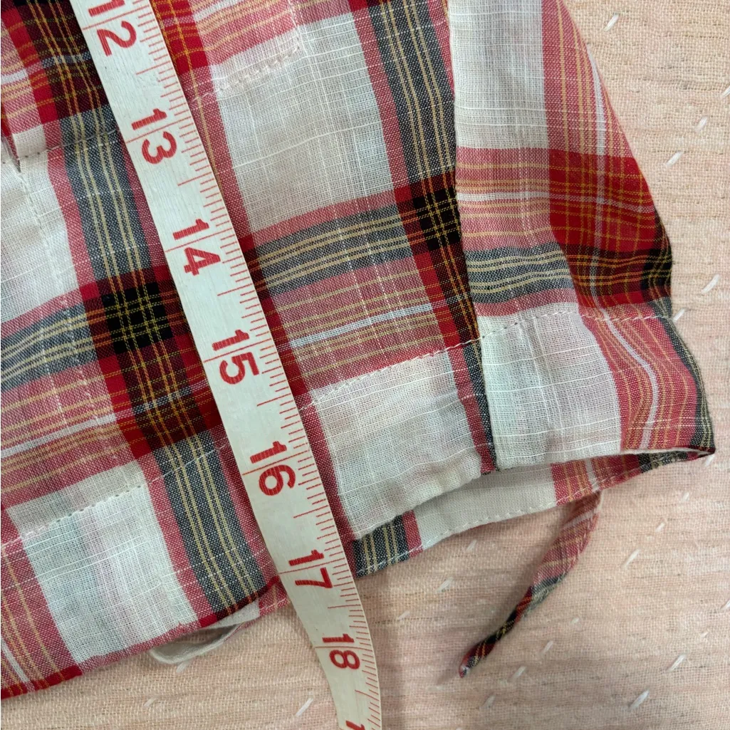 Sundays Emma Shirt in Red Plaid size‎ Small - Image 8