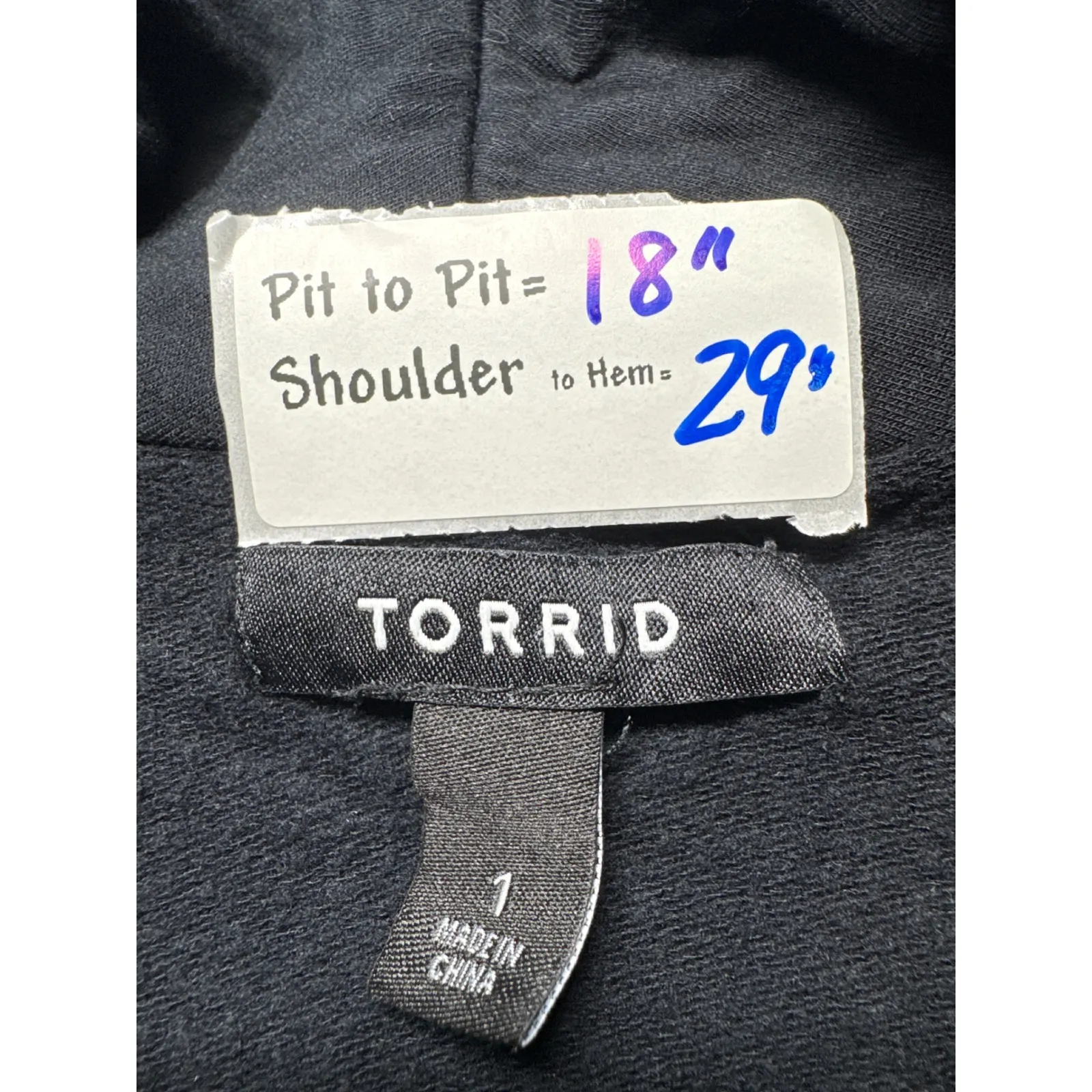 Torrid Black Tie Waist Cardigan Sweater Women Size 1 Modal Spandex - Image 3