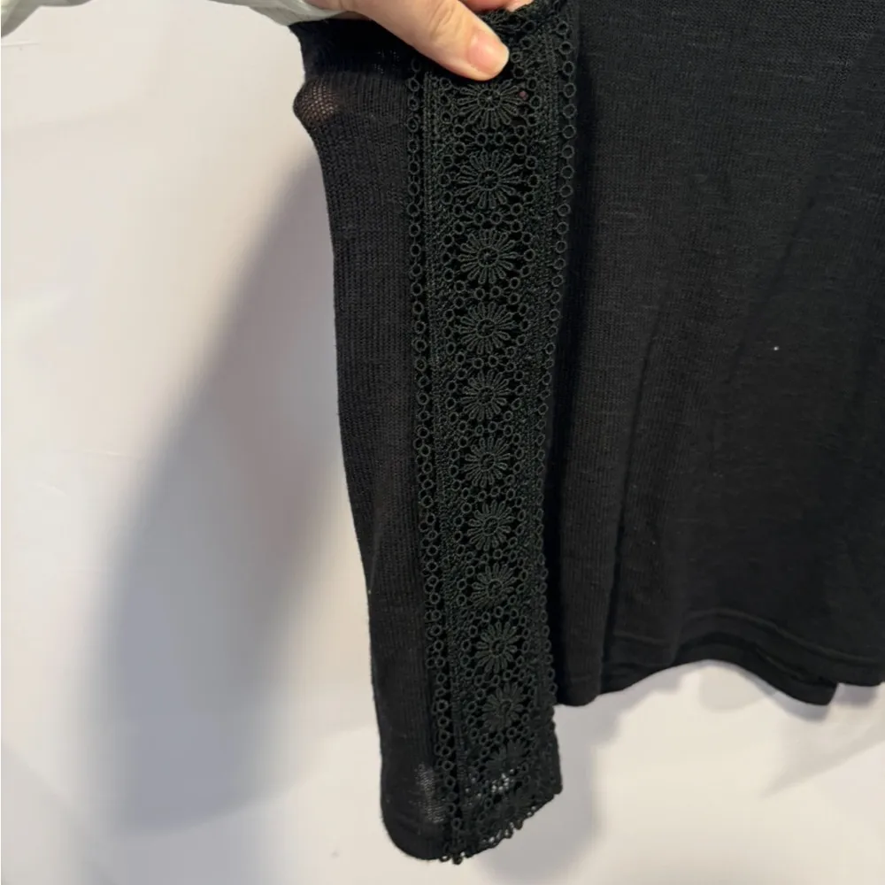 H&M Divided black split side lace‎ tank top - Image 2