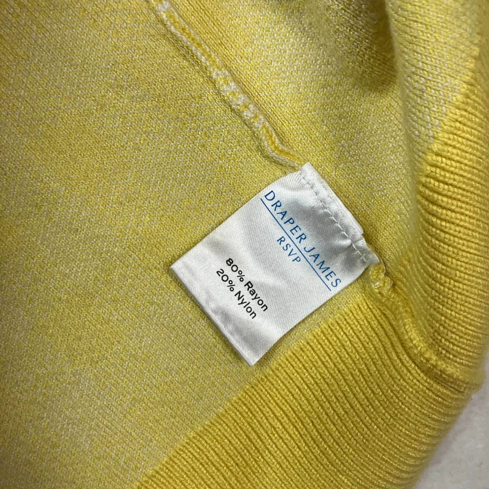 Draper James RSVP Yellow‎ Gingham Check Button Up Cardigan Sweater Size S Yellow - Image 6