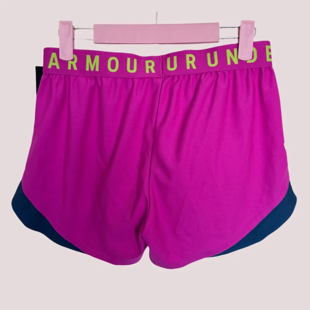 Under Armour NWT ‎ Pink and Navy Athletic Shorts for Performance - Small - Image 2