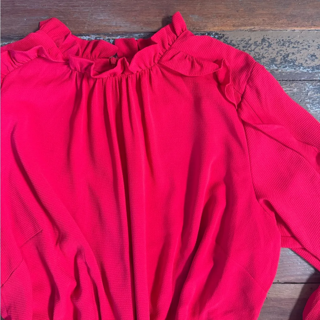 Donna Morgan Ruffle Sleeve Fit & Flare Dress ~ Size 24 💛🍄 - Image 7