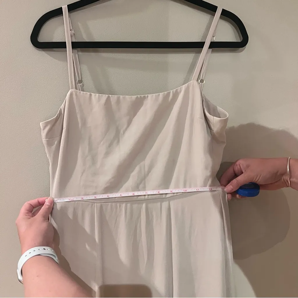 Show Me Your Mumu Lauren Tie Maxi Dress in Soft Beige Chiffon - Image 8