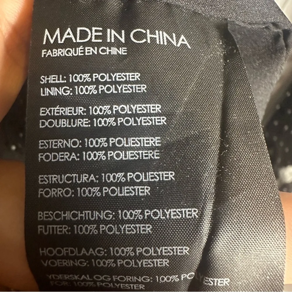 Club Monaco Black Swiss Dot Long Sleeve Wrap Dress - Image 6