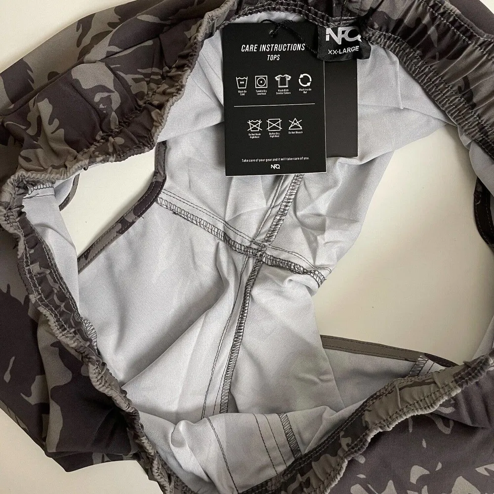 NFQ Womens Athletic Shorts 2XL Camo Black Gray Gym Running Crossfit Active 3in Size 2X - Image 10