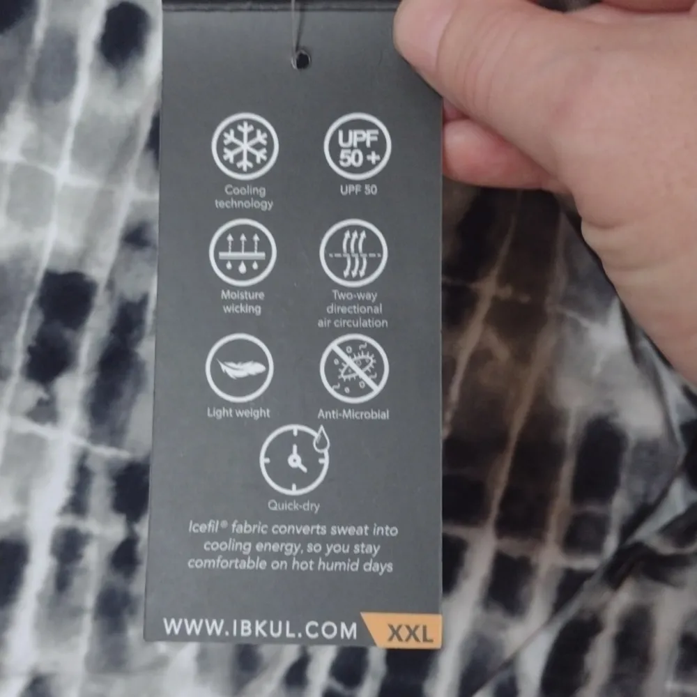 Ibkul long sleeve crew neck golf top rue black size XXL - Image 5