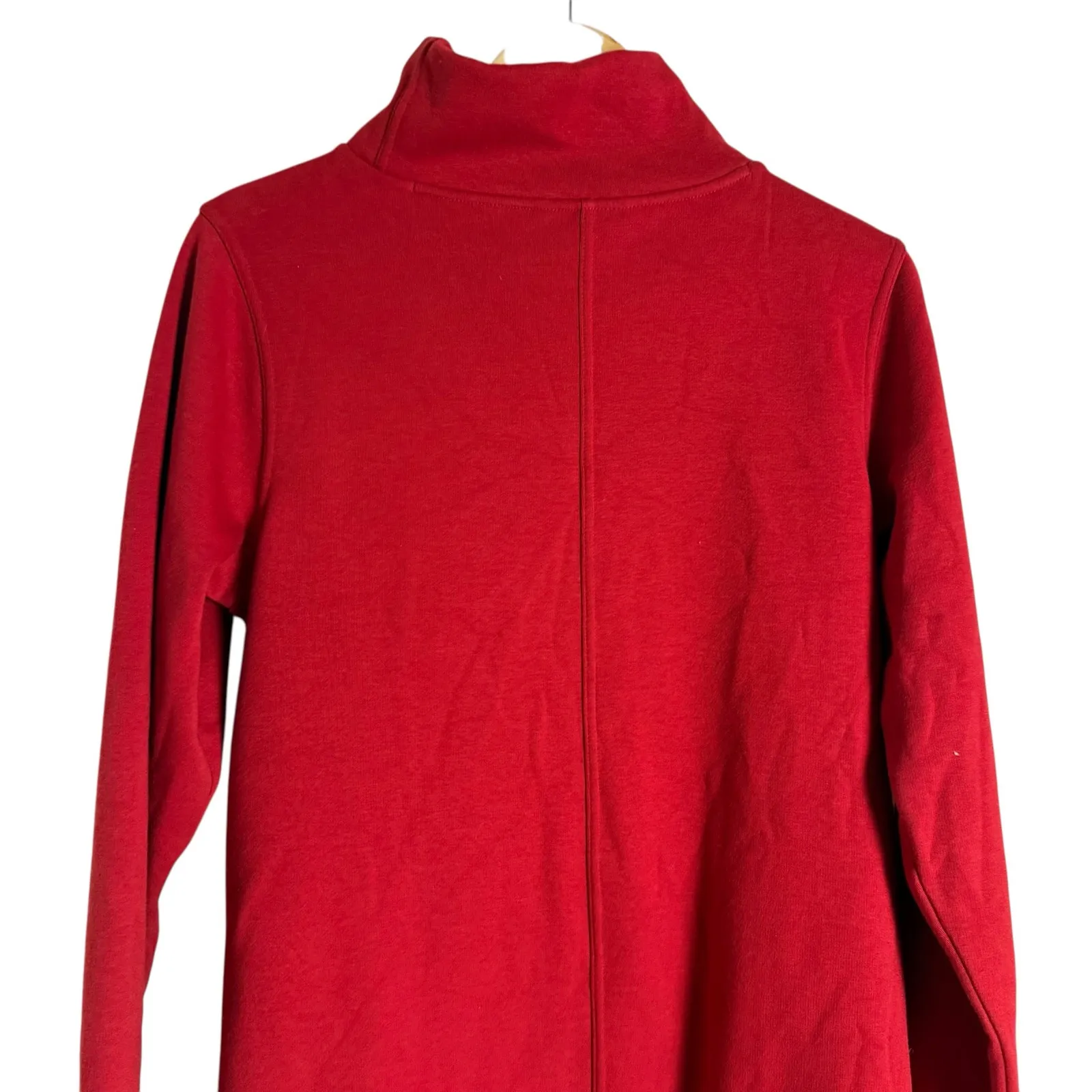 Athleta Cozy Karma Red Long Sleeve Mock Neck Knit Sweater Dress Size Small - Image 6