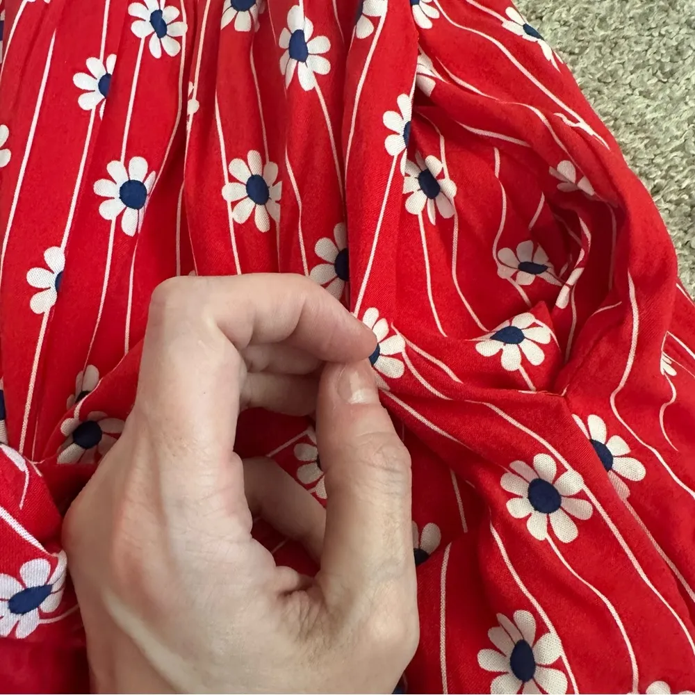 Wildflowers Allison Dress Red Size M - Image 5