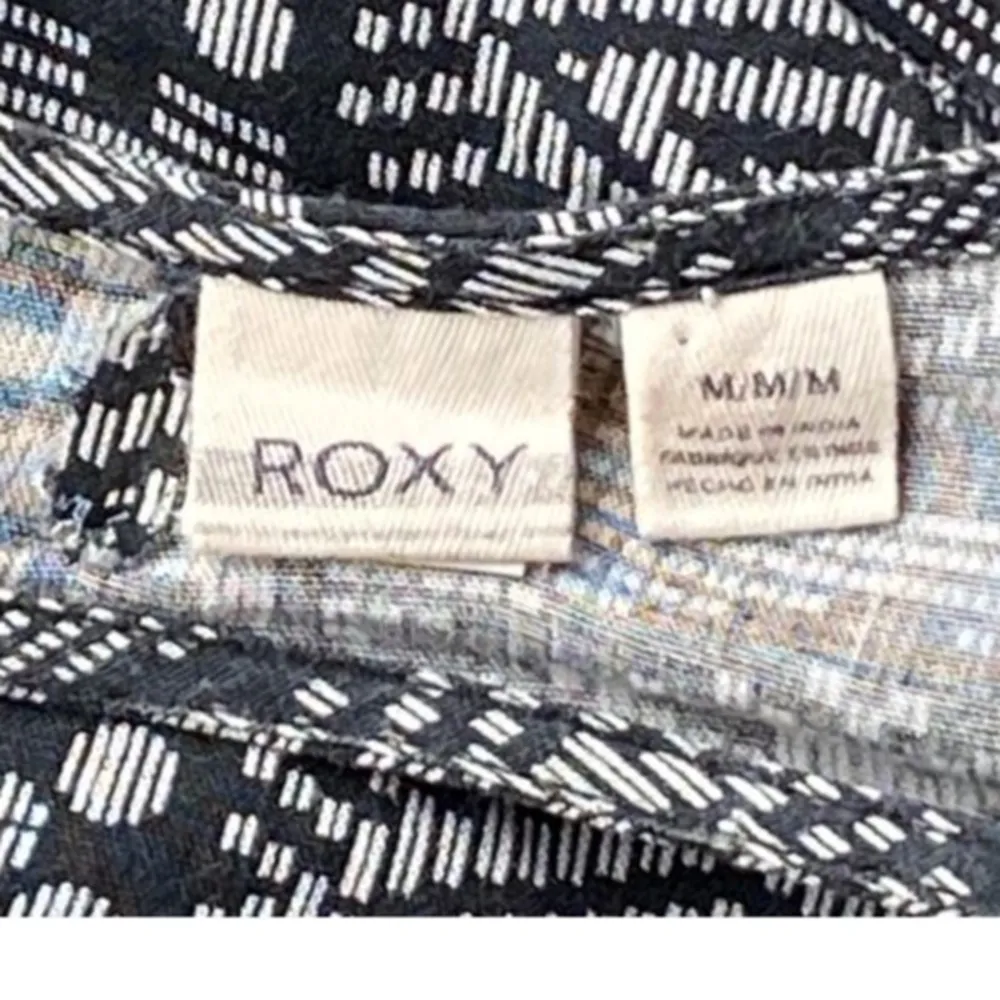 ROXY Black Like It's Hot Printed Racerback Shift Boho Sundress ~ Womens MEDIUM - Image 6