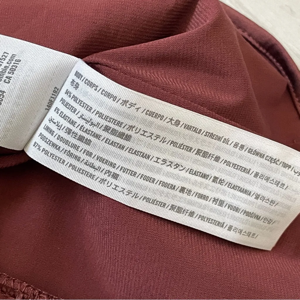 Abercrombie & Fitch Tank Top satin square neck tie straps womens Brown (large) - Image 7