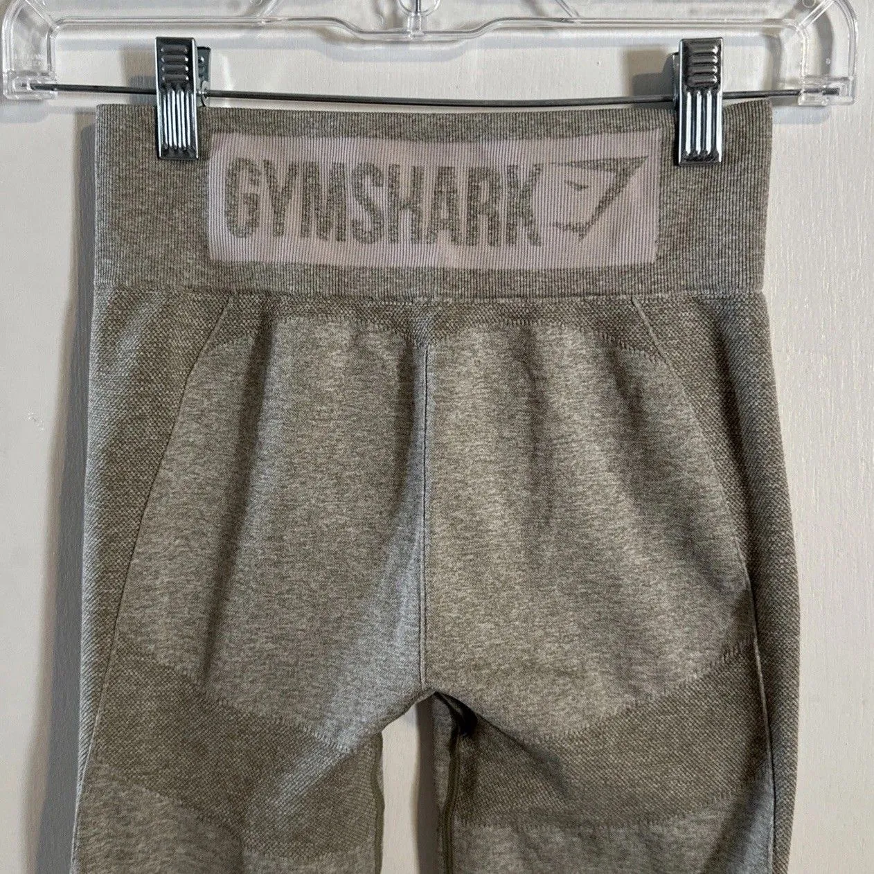 Gymshark Flex High‎ Waisted Leggings | Khaki Green | S *See Measurements* - Image 3