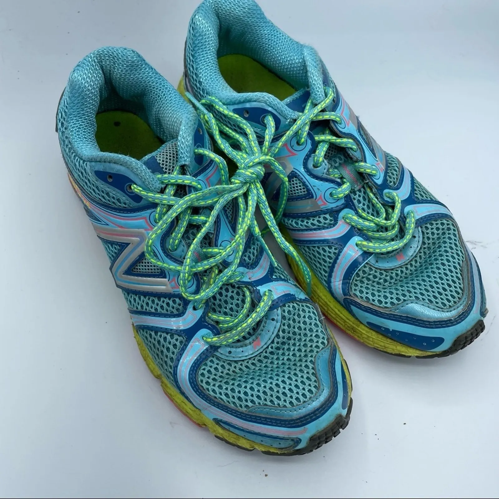 New Balance 580 V4 Blue Green Woman’s Running Shoes Sneakers 7.5 Athletic Casual - Image 2