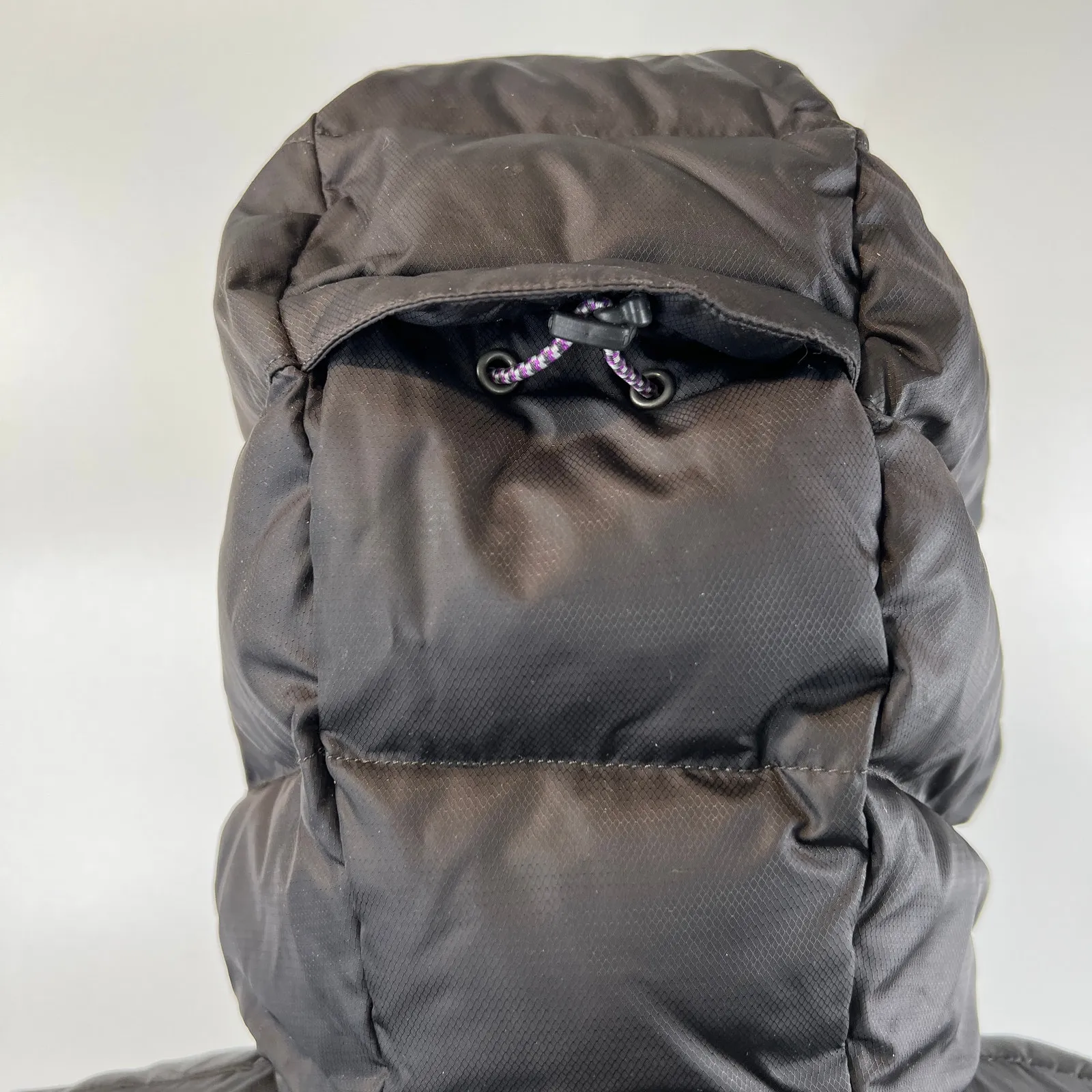 Lands End Down Quilted Puffer Jacket Hooded Black - Image 10