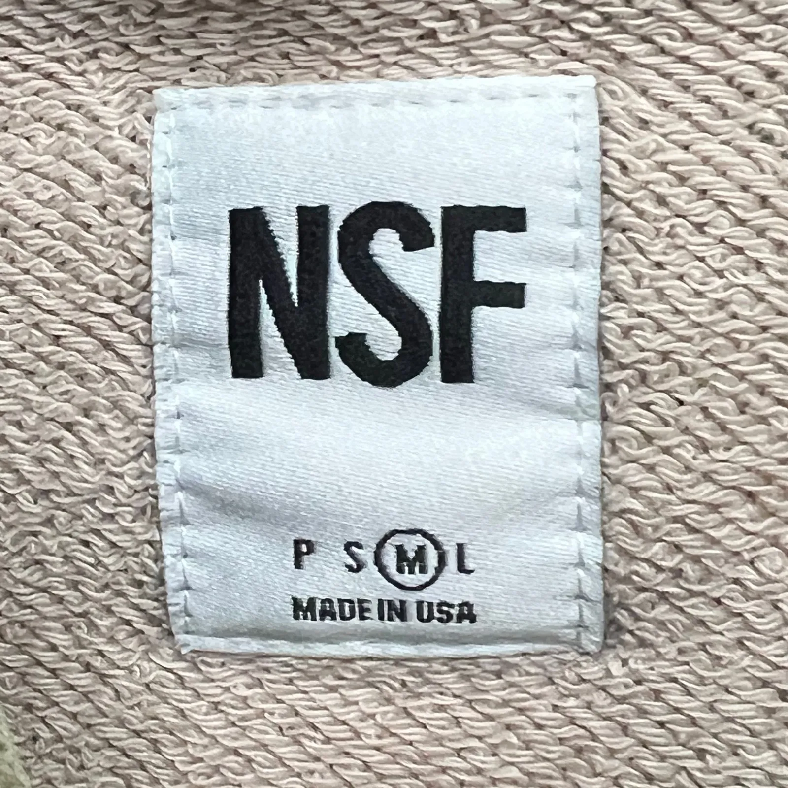 NSF Hoodie Womens M Green Camo Distressed Holes Cropped Sweatshirt USA Grunge Size M - Image 11