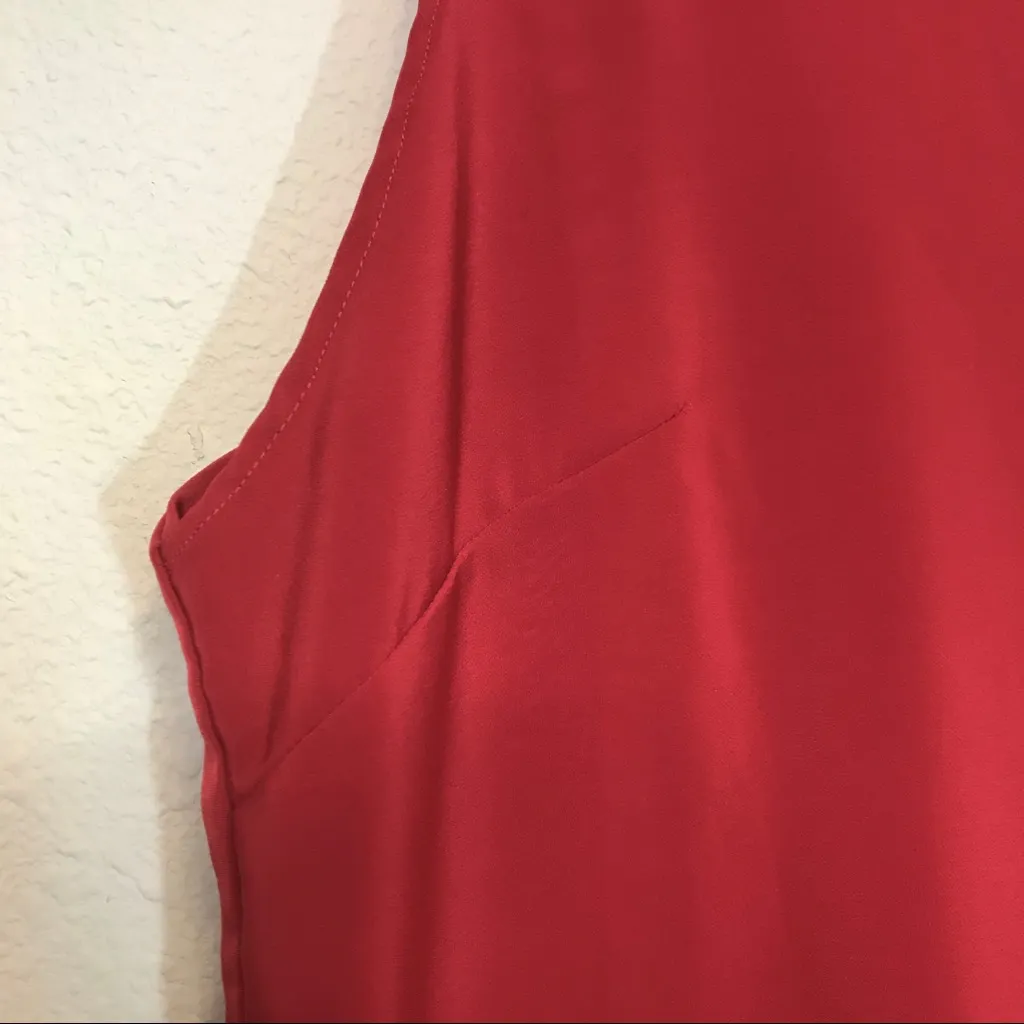 Vintage Loose Fit Red Dress V - Image 5