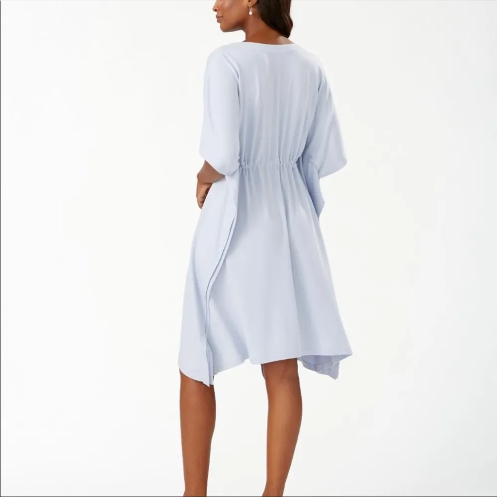 Tommy Bahama Island Soft Sea Coast Caftan Dress L/XL Women’s Blue - Image 6