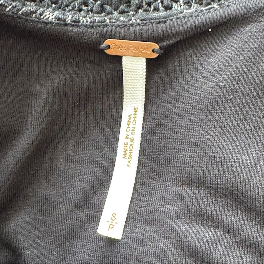 Free People Lady Pucker Scoop Back Dress Bodycon Black Size Small - Image 10