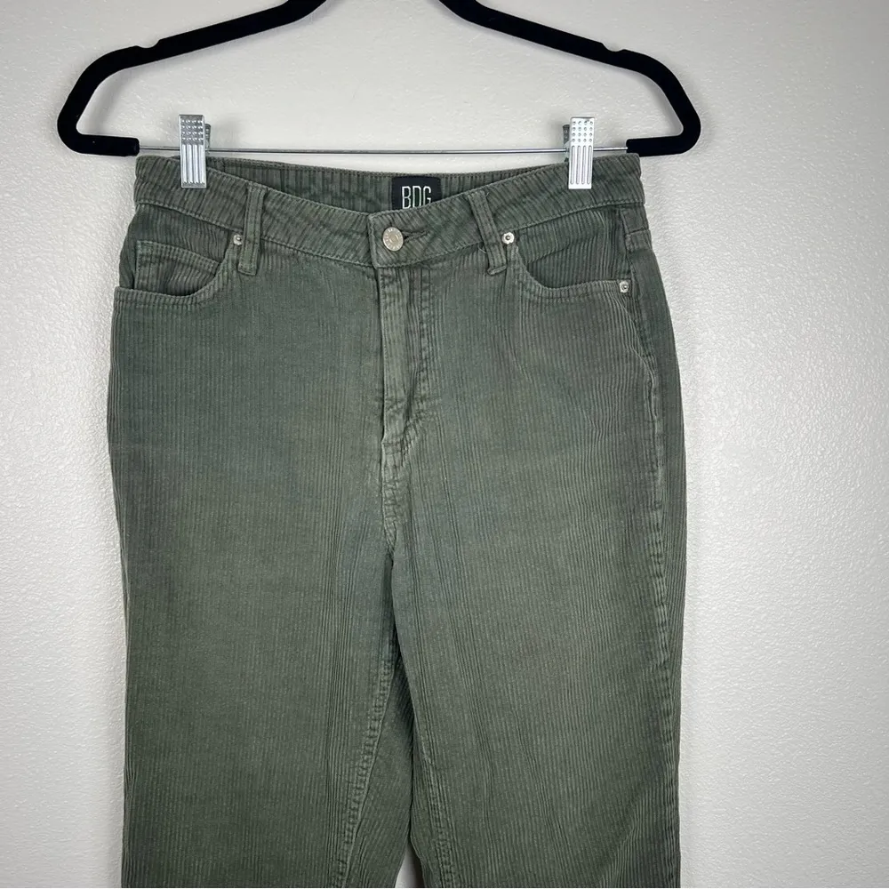 BDG  Corduroy Dark Green‎ Pants Sz 25 - Image 3