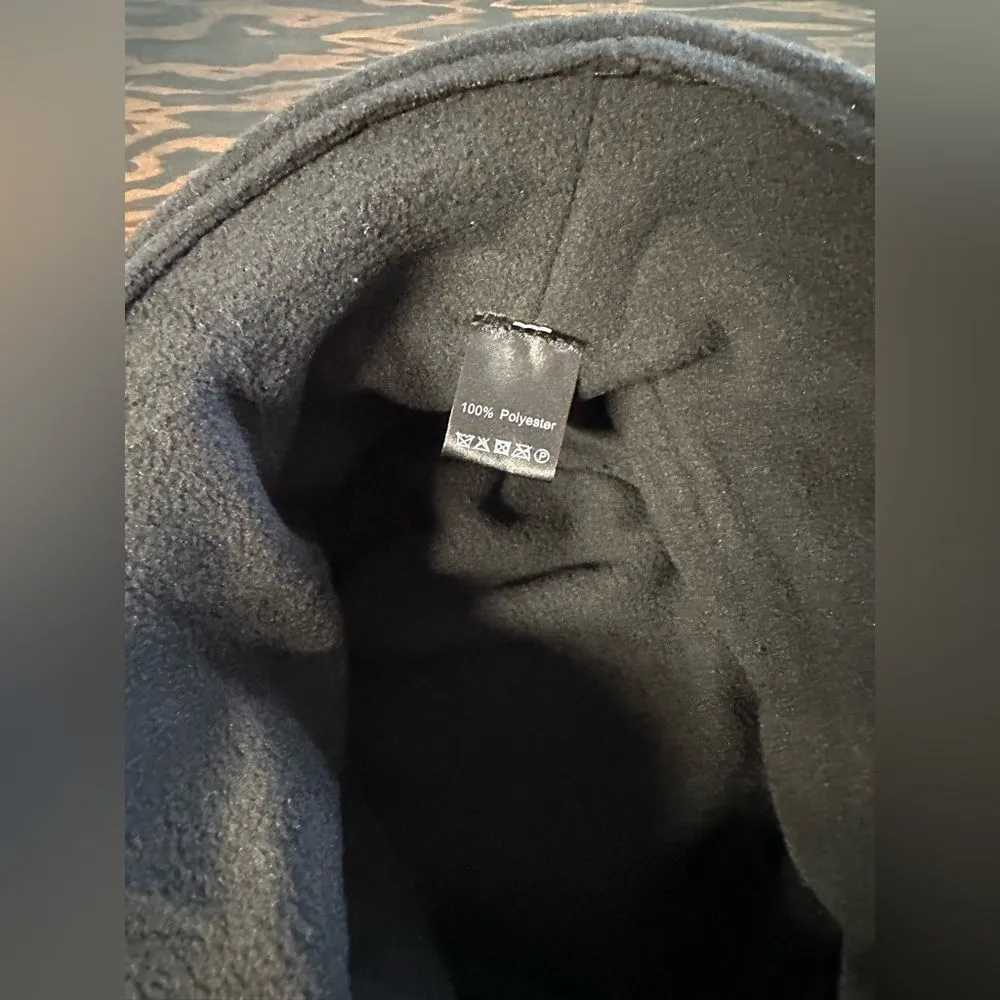 Flower Bucket Hat Black Warm NWOT Black Polyester (231) - Image 2