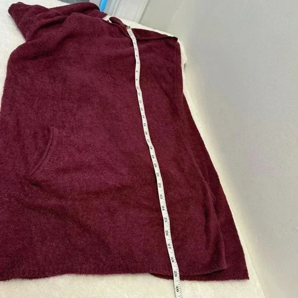 Barefoot Dreams Cozychic Lite Island Wrap Cardigan Sweater in Berry Wine Sz XXS - Image 9