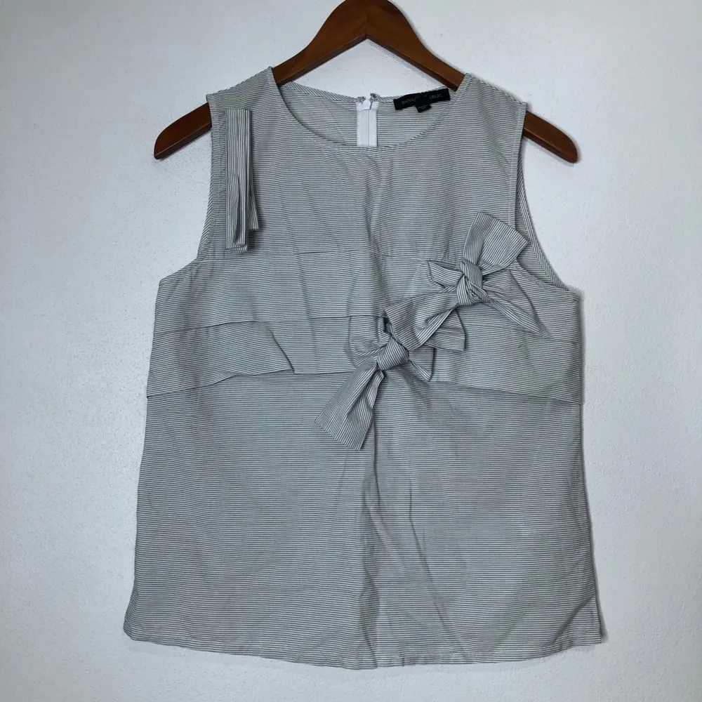 Banana Republic SL Bow Shell Stripe Tank Top Small - Image 2