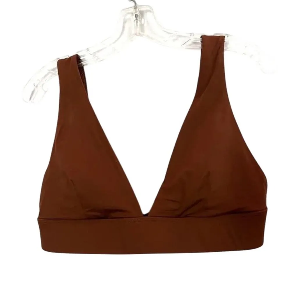 Everlane The Triangle Bikini Top in Rosewood XXL NWT - Image 4