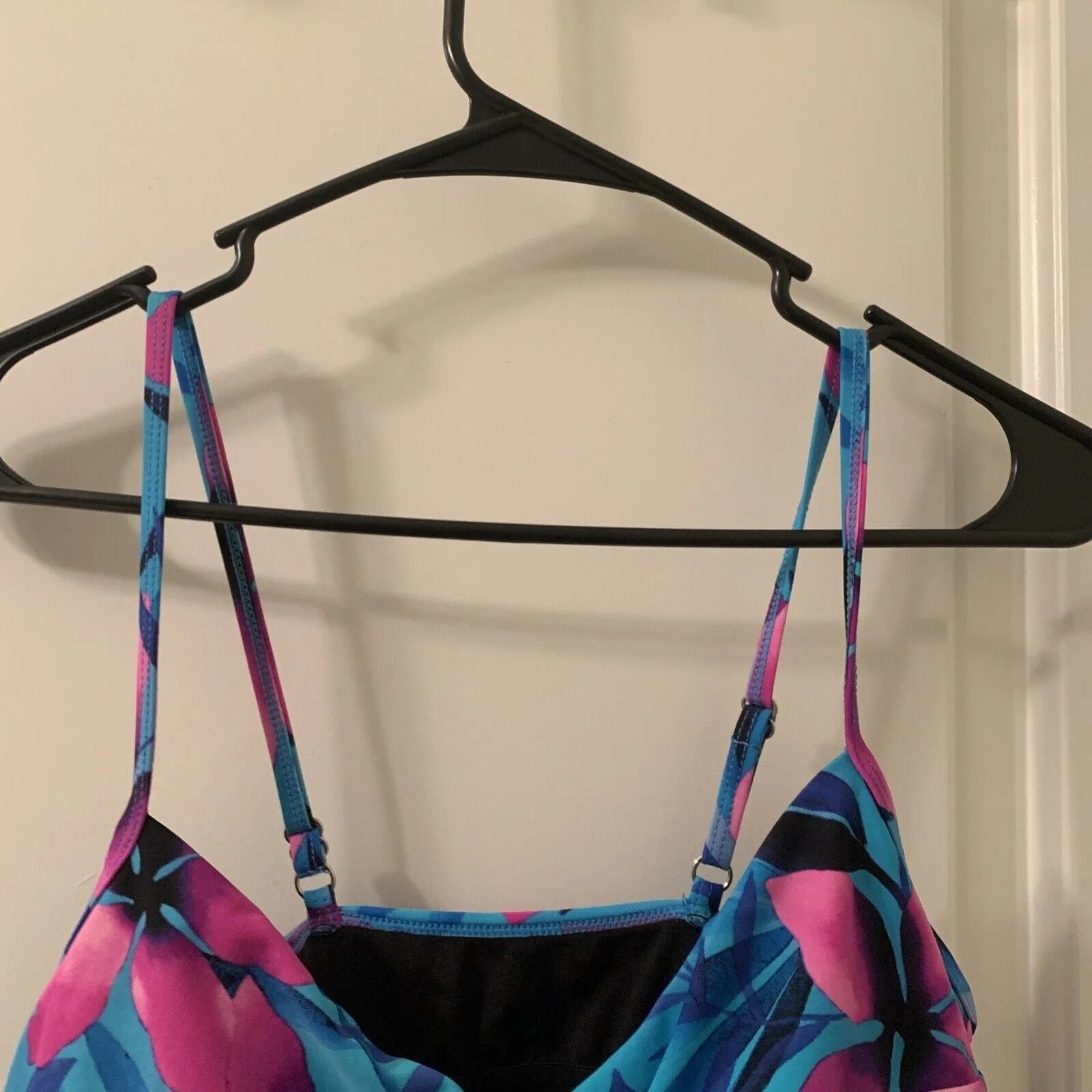 Shore Club SwimsuitsForAll Shore Club Women's Floral Swim Tankini Top Size 12 - Image 4