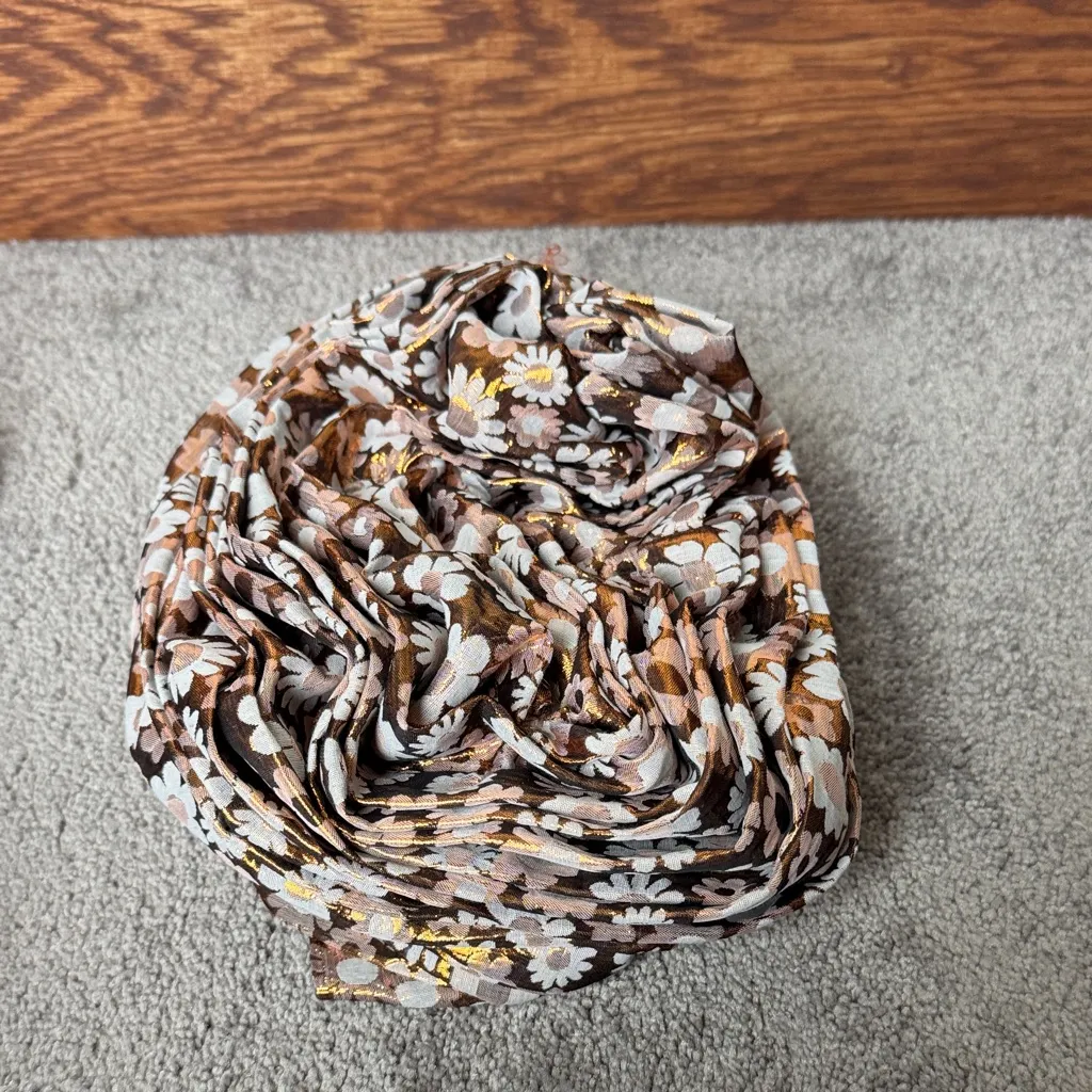 African Jacquard Floral Turban - Image 4