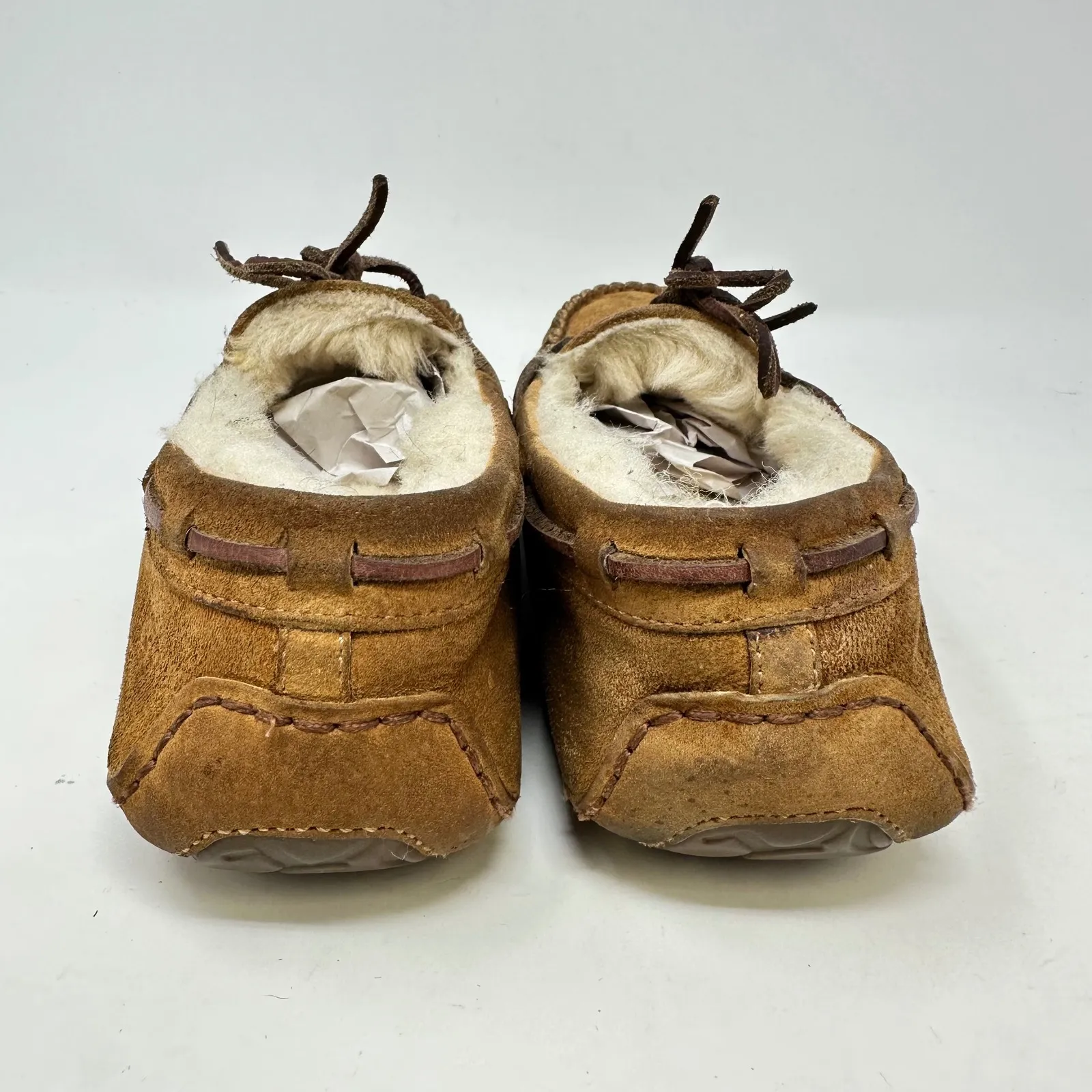 Ugg Australia Dakota Moccasin Shearling Lined Slipper Chestnut Brown Size 7‎ - Image 6