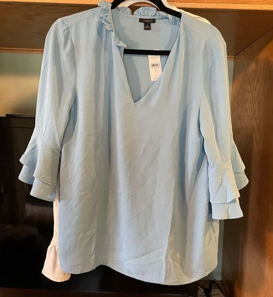 Blue Blouse - Sz M - Image 2