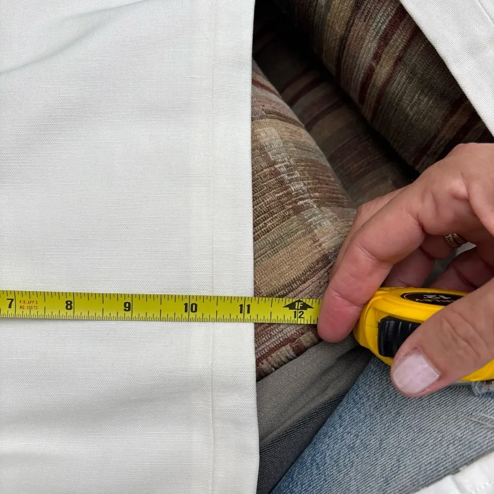 Armani Collezioni Cream Wide Leg Pants - Image 5