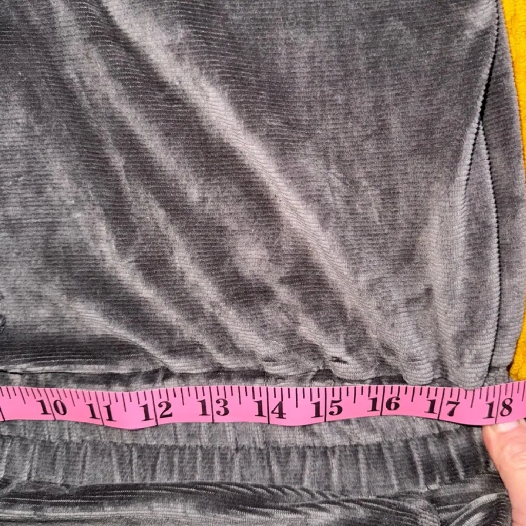 Free People Movement Training Day Velour Jumpsuit Gray - Image 9