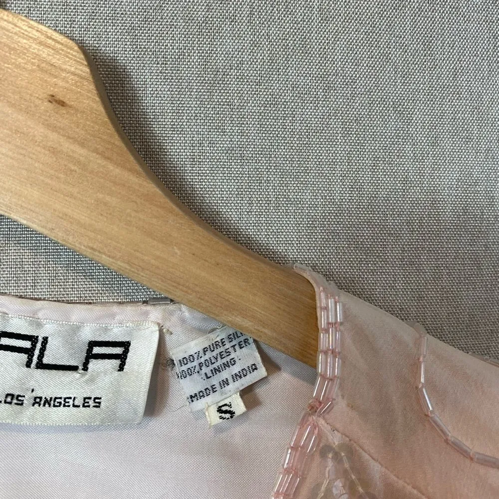 Scala  silk VINTAGE sequin blouse - Image 4