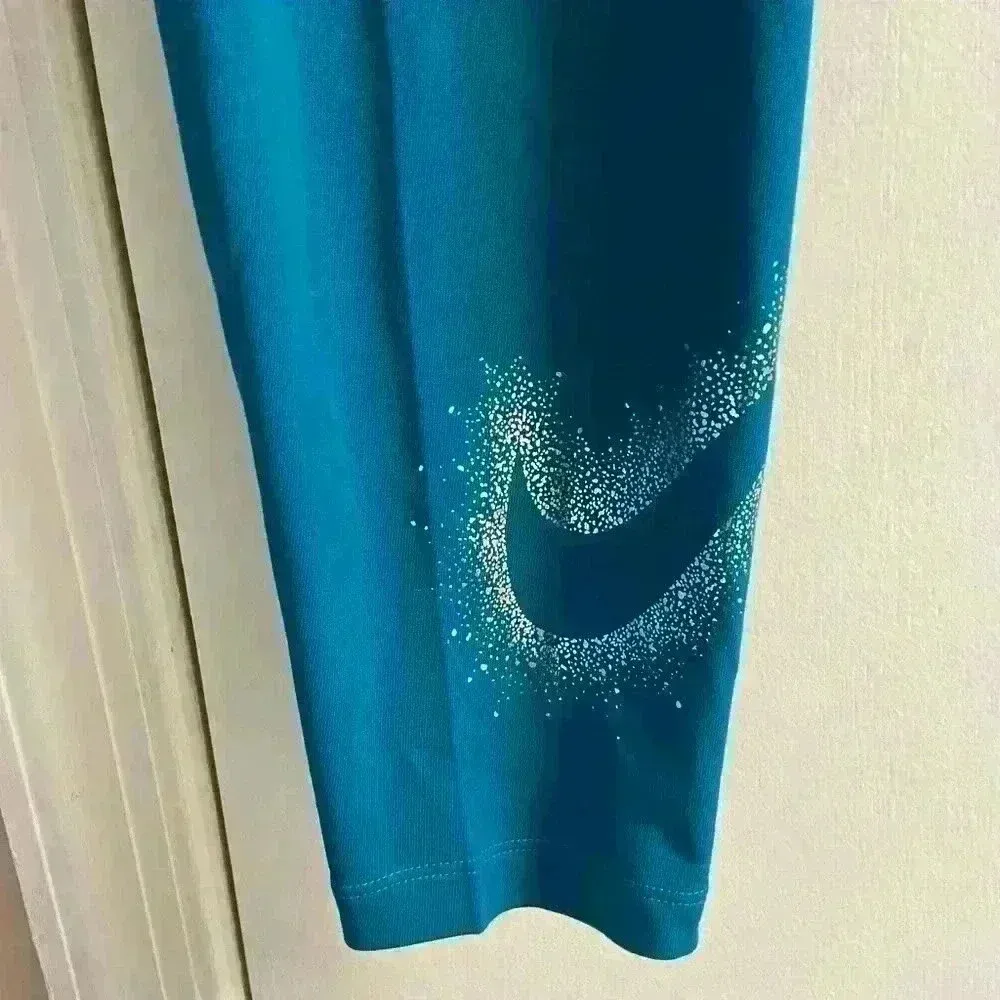 NIKE teal leggings tight‎ fit high rise full length. 2X. NWT - Image 3