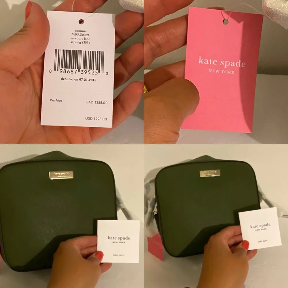 Kate Spade Genuine Leather Cammie Newbury Lane Crossbody Sapling (Dark green) - Image 10