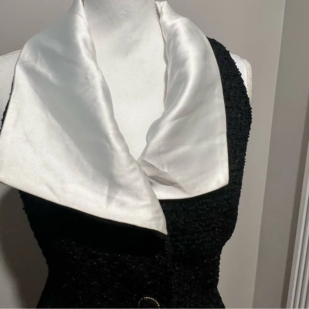 NWT Endless Rose Contrast Collar Tweed Mini Dress size medium women's - Image 11