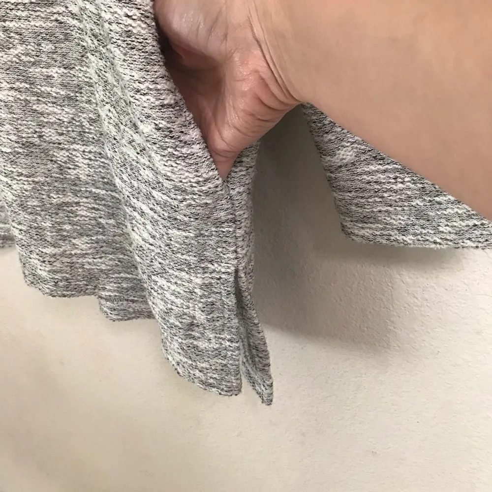 14th & Union gray V-neck tunic sweater XL - Image 4